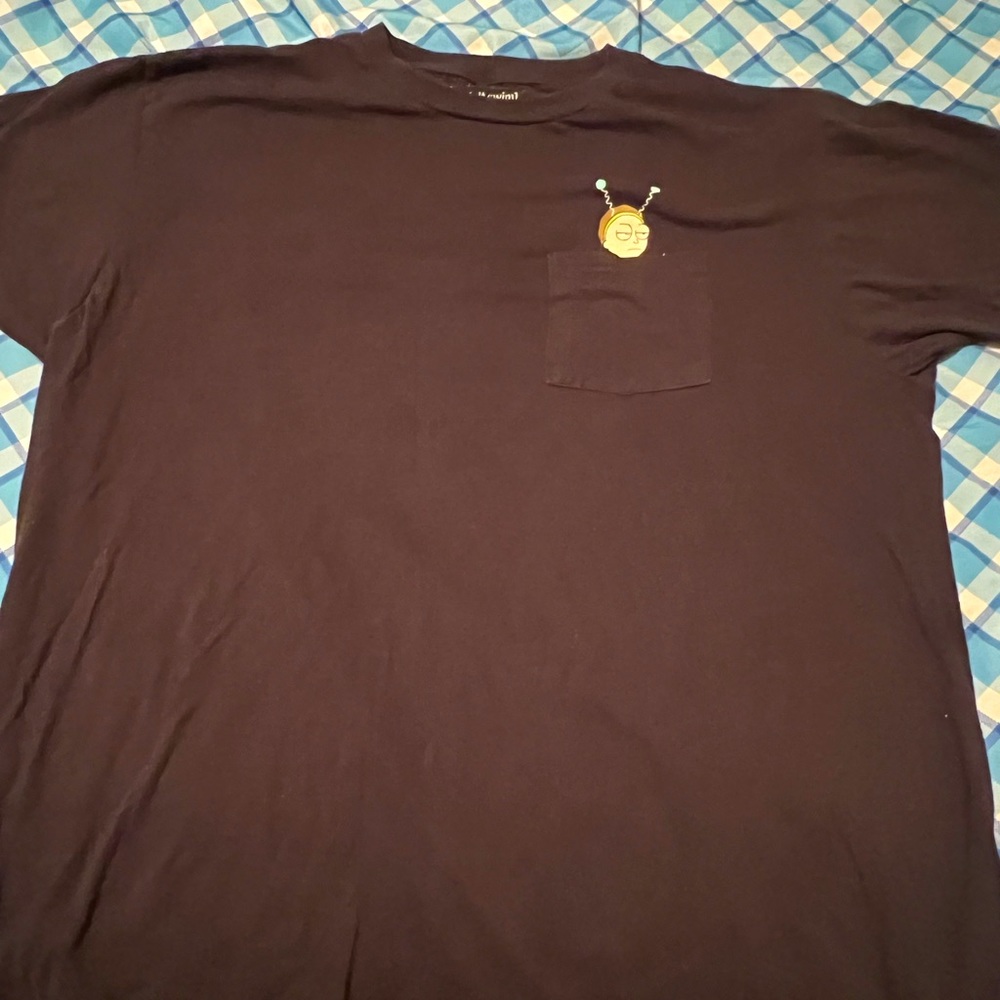 Black Rick and Morty short sleeve size  Extra Large fan shirt. RippleJunction